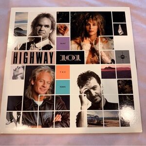Warner Bros. Highway 101 Vinyl Record - Black and White Cover